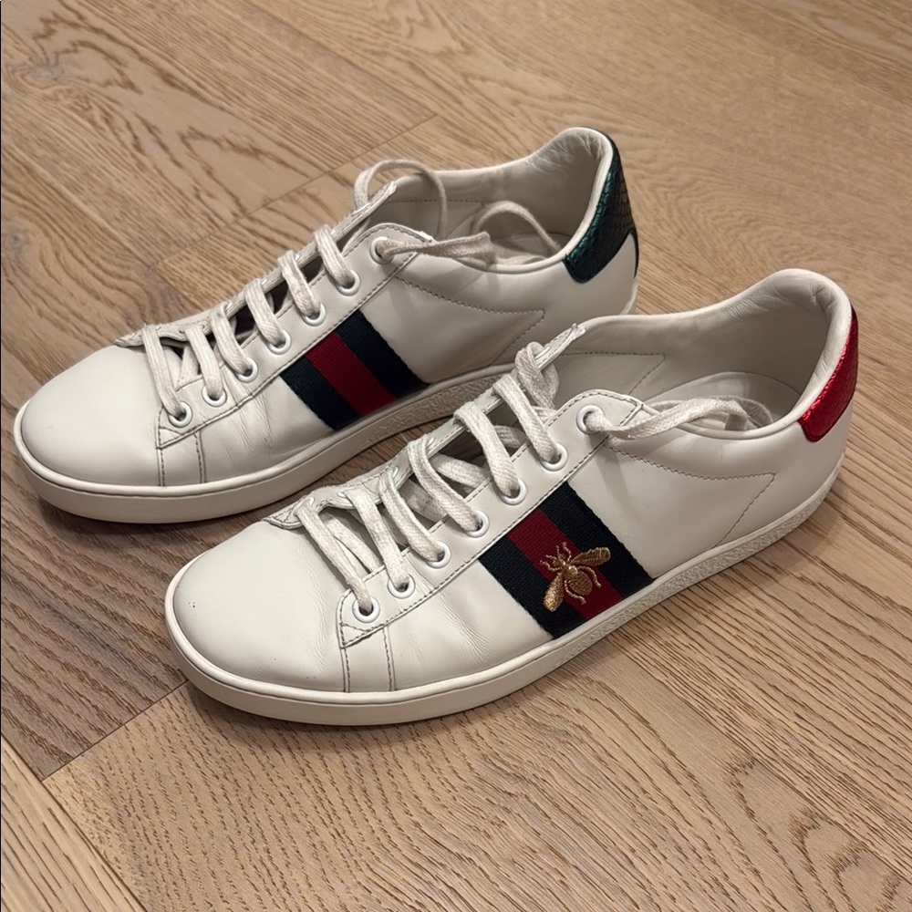 Gucci White Leather Womens Sneakers